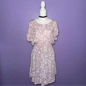 NEW Final Touch Dusty Rose Marble Print Dress